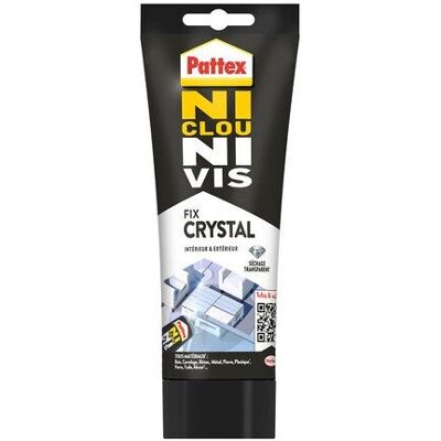 NI CLOU N.V Fix Crystal Tube 208G - Colle - Publicité NI CLOU N.V Fix Crystal Tube 208G - Colle - Publicité