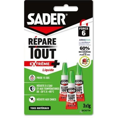 SADER Modèle 92020710 - Kit de réparation adhésif - Publicité SADER Modèle 92020710 - Kit de réparation adhésif - Publicité