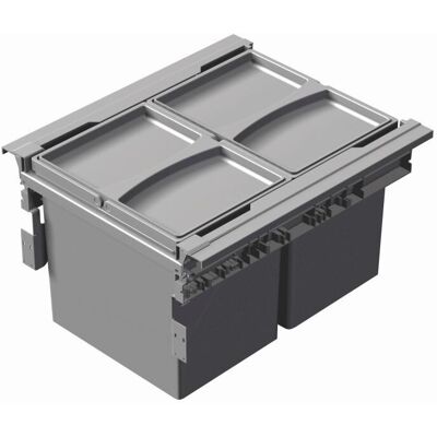 Sans marque Trieur à déchets Concept 560 450mm 4550B 2x17l - Publicité Sans marque Trieur à déchets Concept 560 450mm 4550B 2x17l - Publicité
