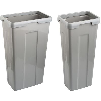Sans marque Trieur à déchets 60l 2x21l + 2x9l - Publicité Sans marque Trieur à déchets 60l 2x21l + 2x9l - Publicité