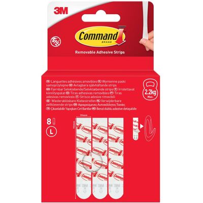 COMMAND Lot de 8 languettes standard grand modèle - Publicité COMMAND Lot de 8 languettes standard grand modèle - Publicité