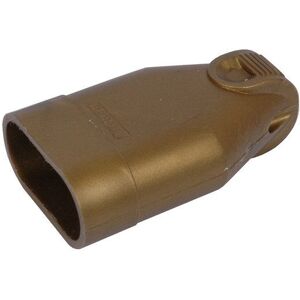 DEBFLEX Fiche électrique femelle droite 2 pôles 6A - or - Publicité DEBFLEX Fiche électrique femelle droite 2 pôles 6A - or - Publicité