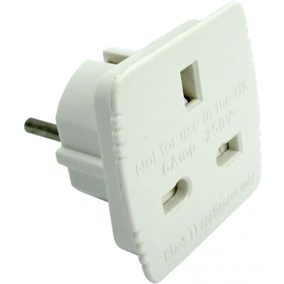 Adaptateur Grande-Bretagne vers France avec terre ZENITECH - Publicité Adaptateur Grande-Bretagne vers France avec terre ZENITECH - Publicité
