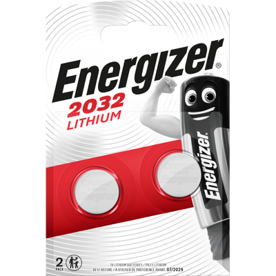 Lot de 2 piles bouton cr2032/dl2032, 3 V, ENERGIZER - Publicité Lot de 2 piles bouton cr2032/dl2032, 3 V, ENERGIZER - Publicité