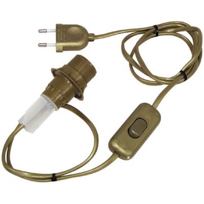 Adaptateur bouteille E14 TIBELEC, plastique, or 40 W - Publicité Adaptateur bouteille E14 TIBELEC, plastique, or 40 W - Publicité