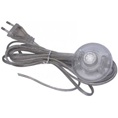 Centrale Brico Cordon et interrupteur TIBELEC, plastique, transparent 500 W - Publicité Centrale Brico Cordon et interrupteur TIBELEC, plastique, transparent 500 W - Publicité