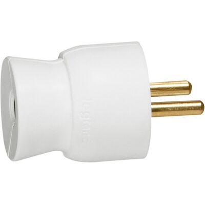 Legrand Fiche mâle plastique 2P+T 16A droit blanc - Publicité Legrand Fiche mâle plastique 2P+T 16A droit blanc - Publicité