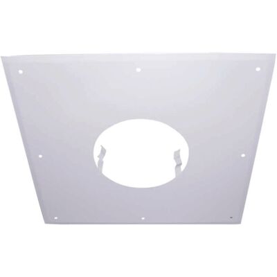 Joncoux Plaque de propreté - 400x400MM - blanche - pour conduit de diamètre 100MM - Publicité Joncoux Plaque de propreté - 400x400MM - blanche - pour conduit de diamètre 100MM - Publicité