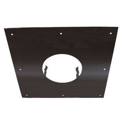 Joncoux Plaque de propreté - 300x300MM - noire - pour conduit de diamètre 125MM - Publicité Joncoux Plaque de propreté - 300x300MM - noire - pour conduit de diamètre 125MM - Publicité