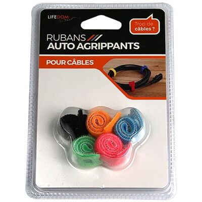 Zenitech - Zenitech 5 rubans auto agrippants - Attaches de câble - Publicité Zenitech - Zenitech 5 rubans auto agrippants - Attaches de câble - Publicité