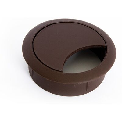 Sans marque Passe-câble plastique 60mm brun - Publicité Sans marque Passe-câble plastique 60mm brun - Publicité