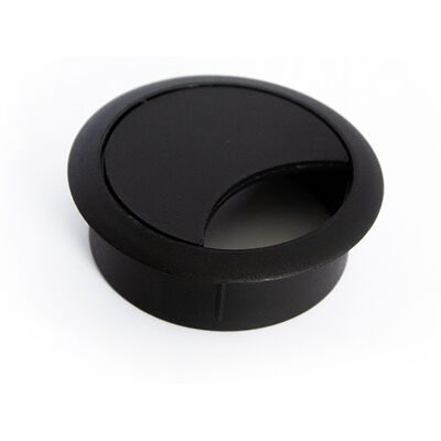 Sans marque Passe-câble plastique 60mm noir - Publicité Sans marque Passe-câble plastique 60mm noir - Publicité