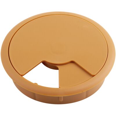 Sans marque Passe-câble plastique 80mm hetre - Publicité Sans marque Passe-câble plastique 80mm hetre - Publicité