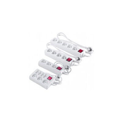 AXIAN Multiprises avec interrupteur Bloc rectangulaire 7 prises (3 x 16A + 4 x 6A) - Publicité AXIAN Multiprises avec interrupteur Bloc rectangulaire 7 prises (3 x 16A + 4 x 6A) - Publicité