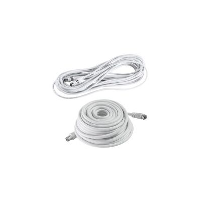 AXIAN Câbles coaxiaux tv / sat / tnt Câble TV / SAT / TNT 10m Fiche coaxiale 9,52 mm mâle + fiche vissante type F - Publicité AXIAN Câbles coaxiaux tv / sat / tnt Câble TV / SAT / TNT 10m Fiche coaxiale 9,52 mm mâle + fiche vissante type F - Publicité