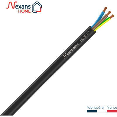 NEXANS Câble Souple Ho7Rnf Noir, L.50 M - Publicité NEXANS Câble Souple Ho7Rnf Noir, L.50 M - Publicité