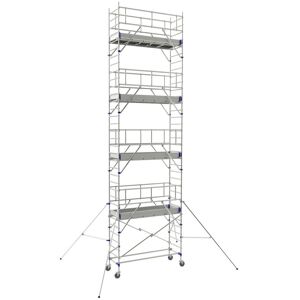 Tubesca-Comabi Echafaudage roulant TOTEM 2 LINE 250 7m90 plancher (9m90 travail) - Publicité Tubesca-Comabi Echafaudage roulant TOTEM 2 LINE 250 7m90 plancher (9m90 travail) - Publicité