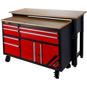 Holzmann Set établi de travail + table de travail - Publicité Holzmann Set établi de travail + table de travail - Publicité