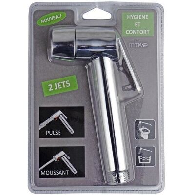 Sans marque MTK Hygiène WC 2 Jets Pommeau de Douche - Produit d'Hygiène pour Salle de Bain - Publicité Sans marque MTK Hygiène WC 2 Jets Pommeau de Douche - Produit d'Hygiène pour Salle de Bain - Publicité