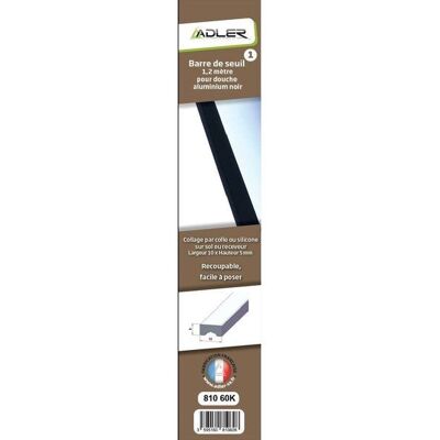 Barre de seuil de douche noire mate 120 cm Sans Marque - Publicité Barre de seuil de douche noire mate 120 cm Sans Marque - Publicité