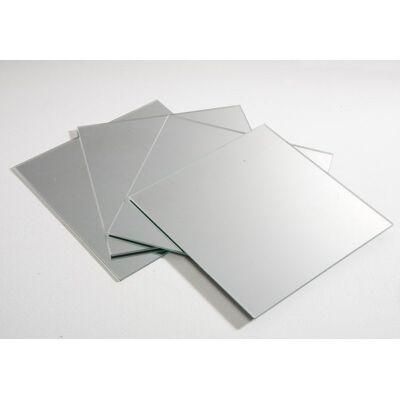 Sans marque Set de 4 miroirs carrés 20 x 20 cm - Publicité Sans marque Set de 4 miroirs carrés 20 x 20 cm - Publicité