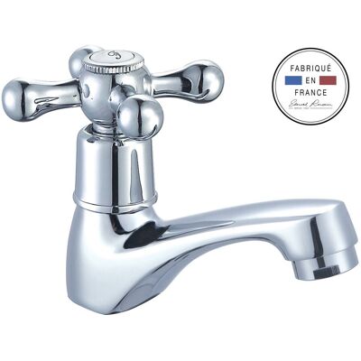 Robinet de lave-mains eau froide chrome, EDOUARD ROUSSEAU Vintae - Publicité Robinet de lave-mains eau froide chrome, EDOUARD ROUSSEAU Vintae - Publicité