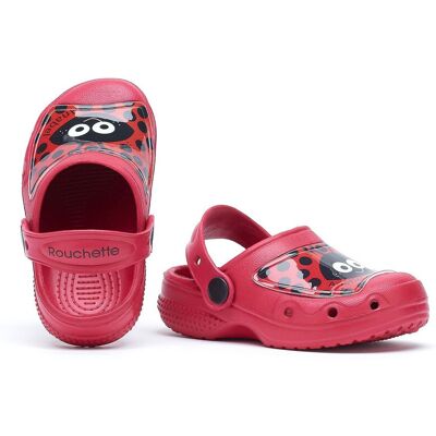 ROUCHETTE Sabots enfants "Z'AMIS" ANABEL-Rouge T24 - Publicité ROUCHETTE Sabots enfants "Z'AMIS" ANABEL-Rouge T24 - Publicité