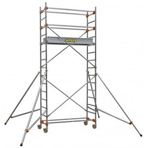 CENTAURE Echafaudage roulant aluminium - STM 165 2, plancher 1m80 - Base standard - Longueur 1m65 - Publicité CENTAURE Echafaudage roulant aluminium - STM 165 2, plancher 1m80 - Base standard - Longueur 1m65 - Publicité