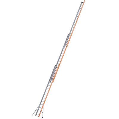 Tubesca-Comabi Echelle PRONOR COULISSE CORDE 3 PLANS - 11M38 - 3X16 - Publicité Tubesca-Comabi Echelle PRONOR COULISSE CORDE 3 PLANS - 11M38 - 3X16 - Publicité