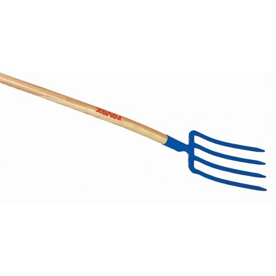 Revex fourche en acier forgé avec manche en bois - 100 cm - Fourche et fourche - Publicité Revex fourche en acier forgé avec manche en bois - 100 cm - Fourche et fourche - Publicité