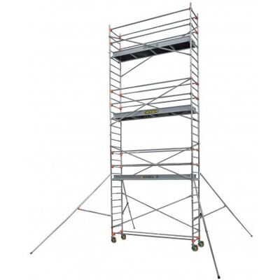 CENTAURE Echafaudage roulant aluminium - STL 255 7, plancher 6m90 - Longueur 2m55 - Publicité CENTAURE Echafaudage roulant aluminium - STL 255 7, plancher 6m90 - Longueur 2m55 - Publicité