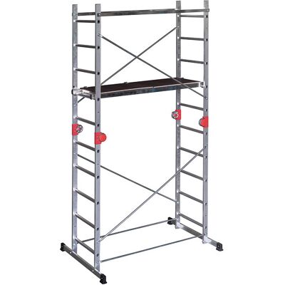 Échelle multifonction 4m en aluminium Hailo Combi First - Publicité Échelle multifonction 4m en aluminium Hailo Combi First - Publicité