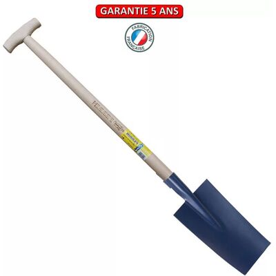 PERRIN Louchet Senlis peint 30 cm - manche béquille fraisée 80 cm - Publicité PERRIN Louchet Senlis peint 30 cm - manche béquille fraisée 80 cm - Publicité