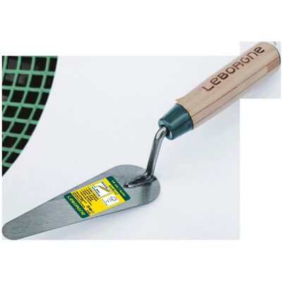Leborgne Truelle langue de chat Batipro 16 cm manche bois - lame souple en acier trempé - Publicité Leborgne Truelle langue de chat Batipro 16 cm manche bois - lame souple en acier trempé - Publicité