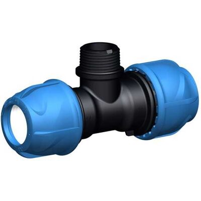 GF Piping Systems Té de transition 90° - iJoint - Ø 63 mm filetage mâle 1"1/4 - Publicité GF Piping Systems Té de transition 90° - iJoint - Ø 63 mm filetage mâle 1"1/4 - Publicité