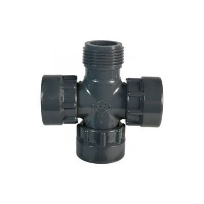 Dura Croix union PVC - 1" Mâle x 1" Femelle x 1" Femelle x 1" Femelle - Publicité Dura Croix union PVC - 1" Mâle x 1" Femelle x 1" Femelle x 1" Femelle - Publicité