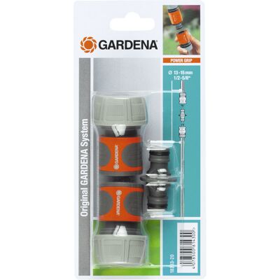 GARDENA Nécessaire de connexion pour tuyau d'arrosage Ø 19 mm - Publicité GARDENA Nécessaire de connexion pour tuyau d'arrosage Ø 19 mm - Publicité