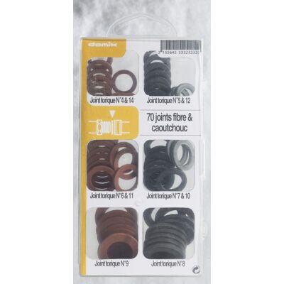 Coffret de 70 joints raccord COMAP - Publicité Coffret de 70 joints raccord COMAP - Publicité