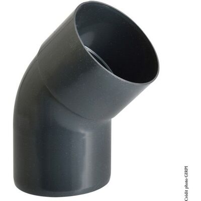 GIRPI - Gomito 45° - 80 mm - PVC - Coude de gouttière - Publicité GIRPI - Gomito 45° - 80 mm - PVC - Coude de gouttière - Publicité