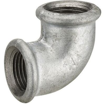 Sans marque Raccord coudé 90° pour pour tube en acier galvanisé, femelle/femelle, diam. 33 x 42 mm - Publicité Sans marque Raccord coudé 90° pour pour tube en acier galvanisé, femelle/femelle, diam. 33 x 42 mm - Publicité
