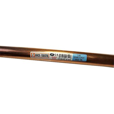 Sans marque Tube d'alimentation cuivre ecroui, Diam.20 x 22 mm, en barre de 1 m - Publicité Sans marque Tube d'alimentation cuivre ecroui, Diam.20 x 22 mm, en barre de 1 m - Publicité