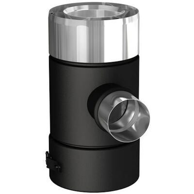 Joncoux Té 90° - Apollo Pellets 2.0 - noir Ø80/130 mm - piquage d’air Ø60 mm - Publicité Joncoux Té 90° - Apollo Pellets 2.0 - noir Ø80/130 mm - piquage d’air Ø60 mm - Publicité