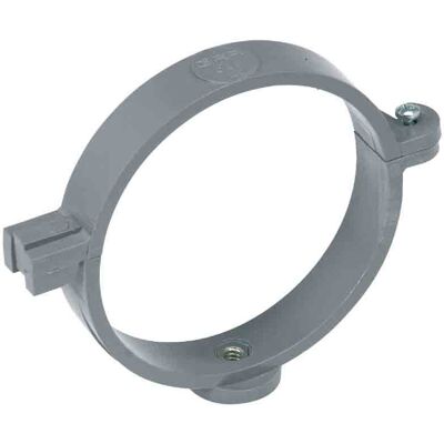 GIRPI Collier à charnière pour tuyau d'évacuation Ø 125 mm gris - Publicité GIRPI Collier à charnière pour tuyau d'évacuation Ø 125 mm gris - Publicité