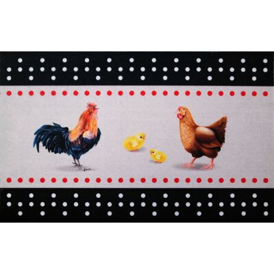 IDMAT DCUIS5080POULES - Tapis en polyamide 50x80cm - Publicité IDMAT DCUIS5080POULES - Tapis en polyamide 50x80cm - Publicité