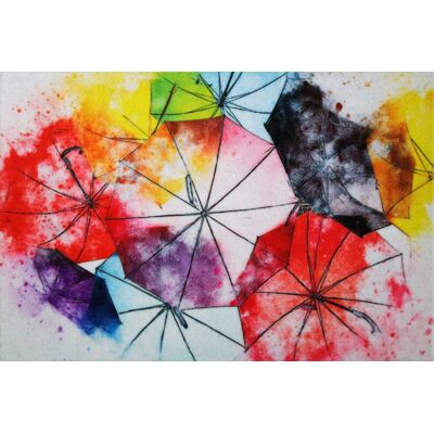 ID MAT Tapis Boston Parapluie 40X60Cm - Publicité ID MAT Tapis Boston Parapluie 40X60Cm - Publicité