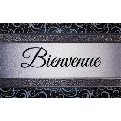 ID MAT Tapis Dallas Bienvenu Gris 50X80Cm - Publicité ID MAT Tapis Dallas Bienvenu Gris 50X80Cm - Publicité