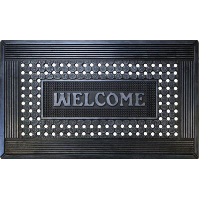 ID MAT Tapis Mercure Caoutchouc Welcome 45X75Cm - Publicité ID MAT Tapis Mercure Caoutchouc Welcome 45X75Cm - Publicité