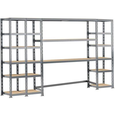 Modulö Storage Concept rangement de garage MODULÖ - longueur 300 cm - 21 plateaux - Publicité Modulö Storage Concept rangement de garage MODULÖ - longueur 300 cm - 21 plateaux - Publicité