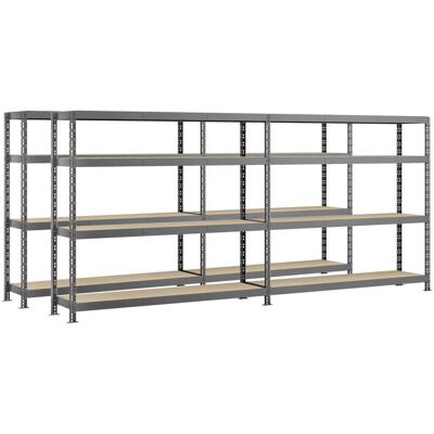 Modulö Storage Lot de 2 étagères double Rack MODULÖ - 290 x 50 cm - 8 plateaux - Publicité Modulö Storage Lot de 2 étagères double Rack MODULÖ - 290 x 50 cm - 8 plateaux - Publicité