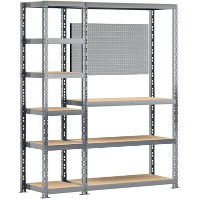 Modulö Storage Concept rangement de garage + établi - longueur 150 cm - 10 plateaux - Publicité Modulö Storage Concept rangement de garage + établi - longueur 150 cm - 10 plateaux - Publicité